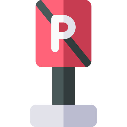 Парковка запрещена Basic Rounded Flat иконка
