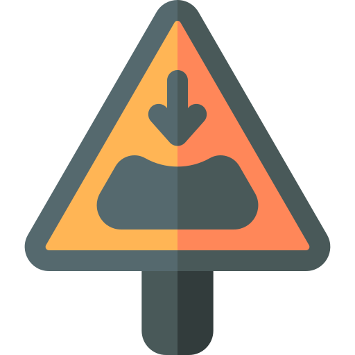 Pothole Basic Rounded Flat icon
