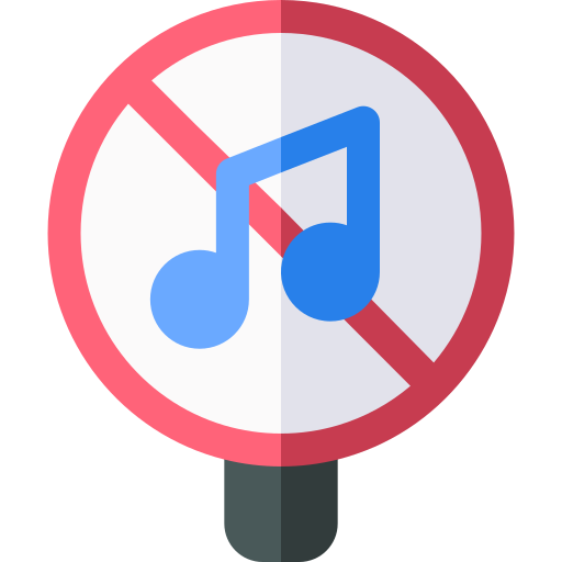 無音 Basic Rounded Flat icon
