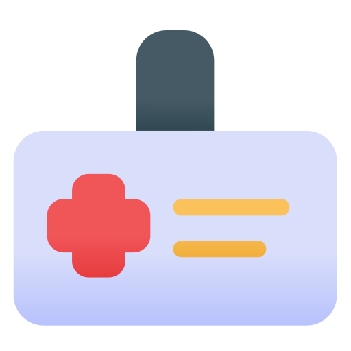tarjeta de identificación Generic Flat Gradient icono