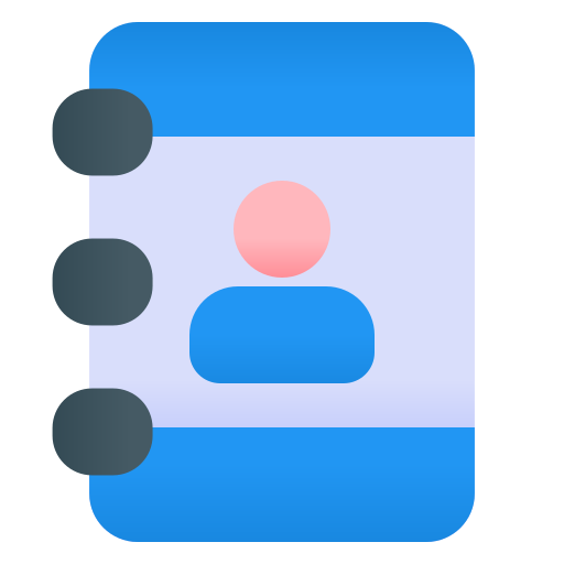 Contact book Generic Flat Gradient icon