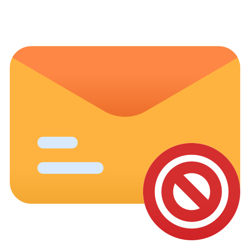 bloker poczty e-mail Generic Flat Gradient ikona