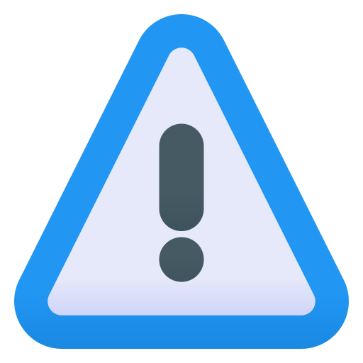 Предупреждающий треугольник Generic Flat Gradient иконка