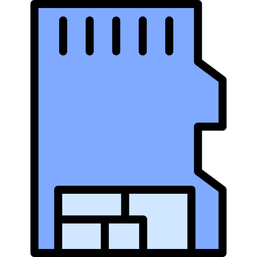 Sd card Generic Blue icon