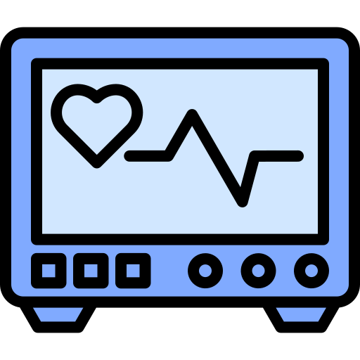 eletrocardiograma Generic Blue Ícone