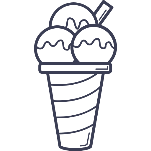 crème glacée Generic Detailed Outline Icône