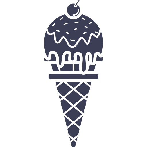 wafelek do lodów Generic Glyph ikona