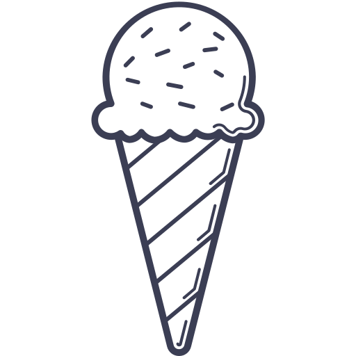 Рожок мороженого Generic Detailed Outline иконка