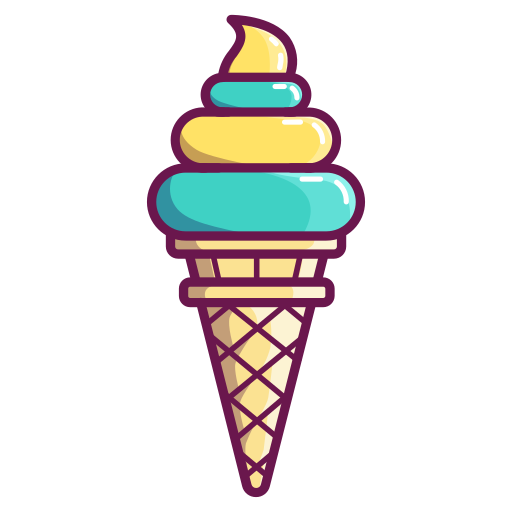 sorvete de casquinha Generic Outline Color Ícone