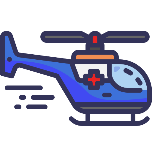 helikopter Generic Outline Gradient icoon