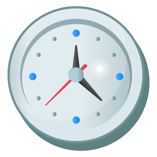 zegar ścienny Generic Flat Gradient ikona