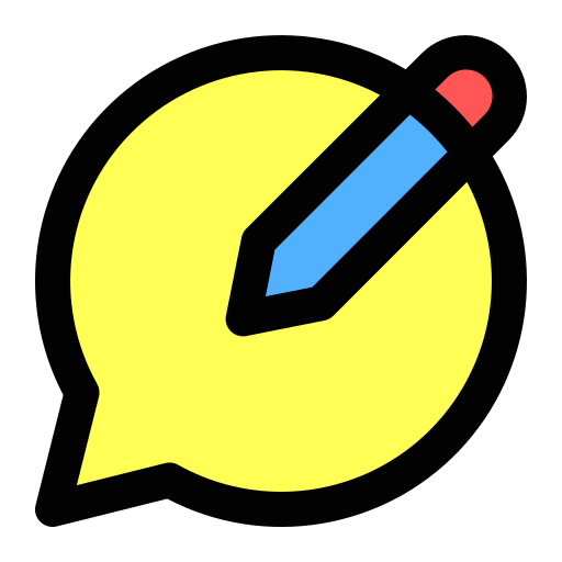 メッセージを編集する Generic Outline Color icon