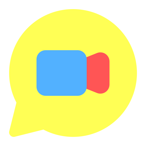 videochat Generic Flat icoon