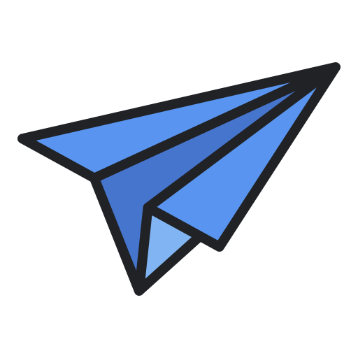 Paper airplane Generic Outline Color icon