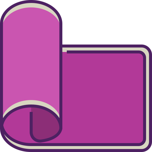 Yoga mat Generic Outline Color icon