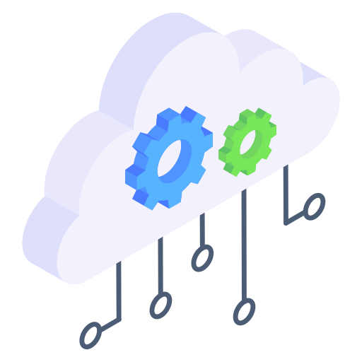 cloud dienstverlening Generic Isometric icoon