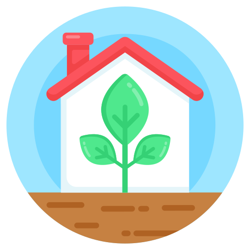 Зеленый дом Generic Circular иконка