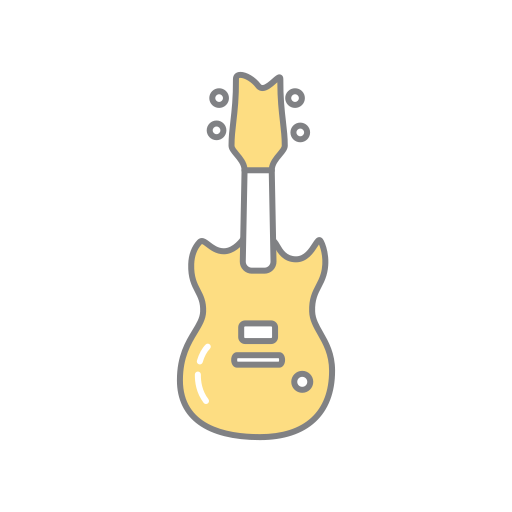 chitarra elettrica Generic Fill & Lineal icona