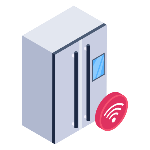 refrigerador inteligente Generic Isometric icono