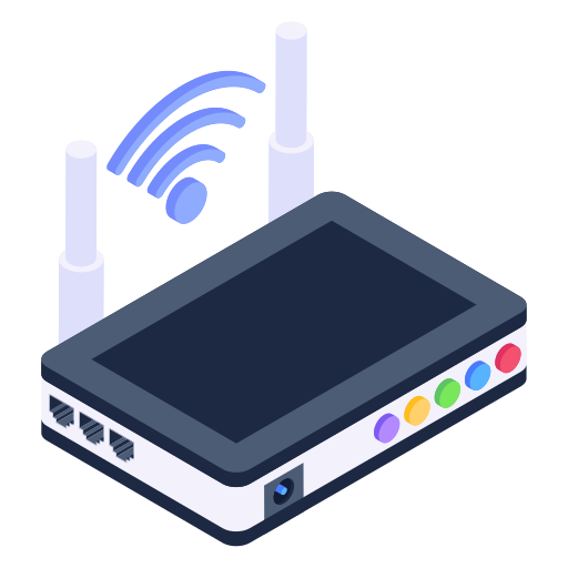 router wifi Generic Isometric icona