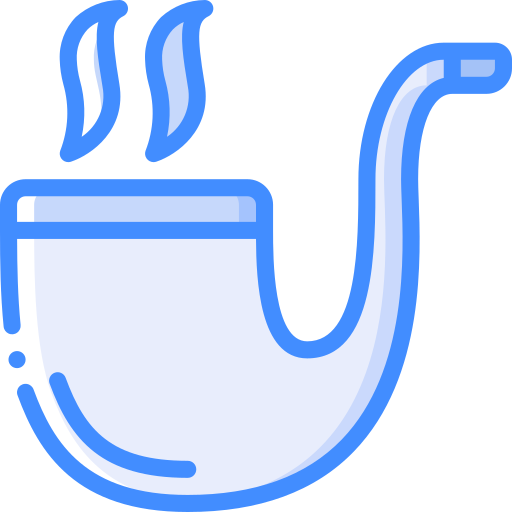 Pipe Basic Miscellany Blue icon