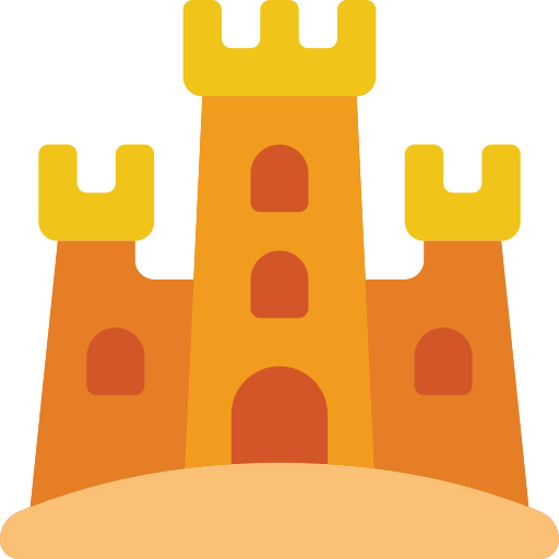Замок из песка Basic Miscellany Flat иконка