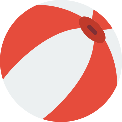 pelota de playa Basic Miscellany Flat icono