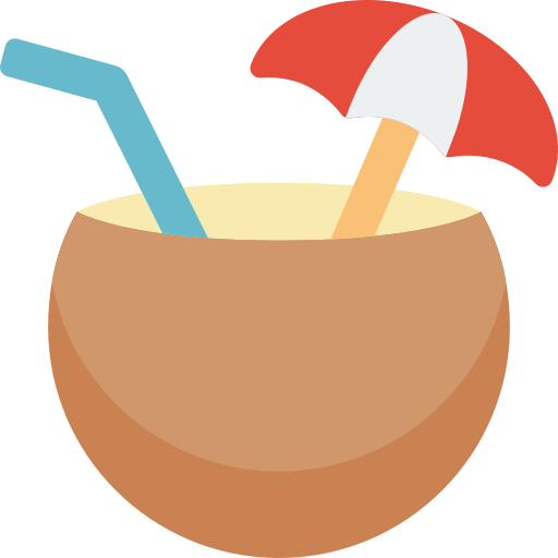 Coconut drink Basic Miscellany Flat icon