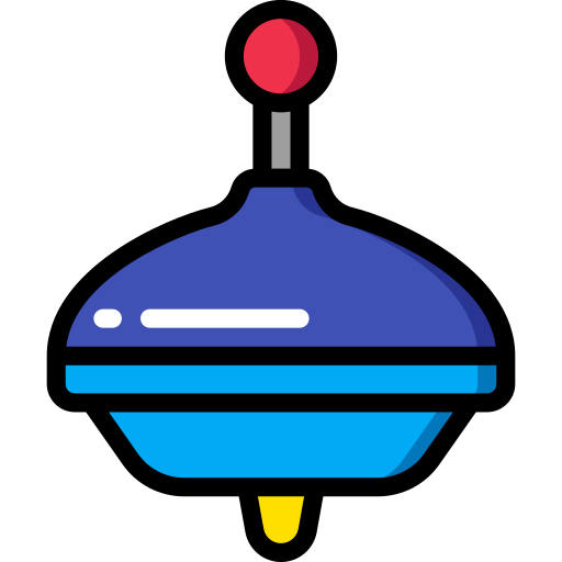 Spinning top Basic Miscellany Lineal Color icon