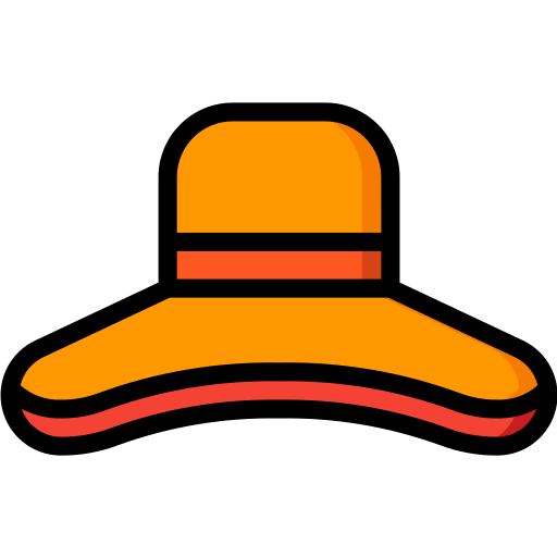 sombrero para el sol Basic Miscellany Lineal Color icono