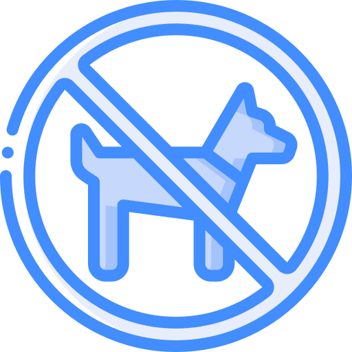 non sono ammessi animali Basic Miscellany Blue icona