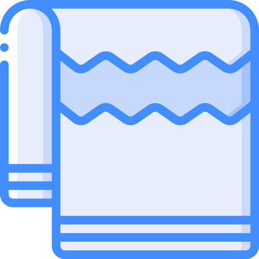 Beach towel Basic Miscellany Blue icon
