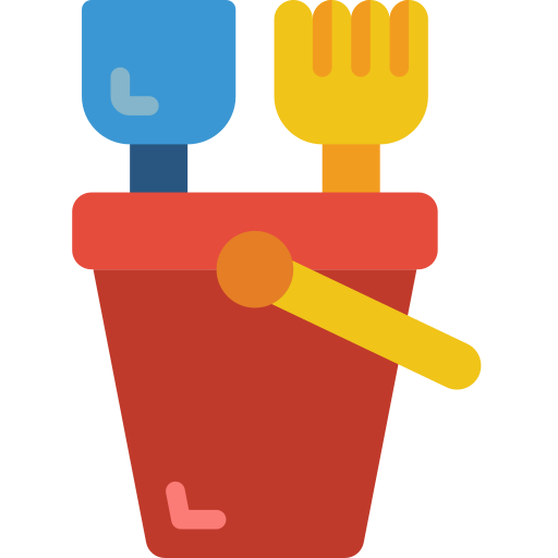 Bucket Basic Miscellany Flat icon