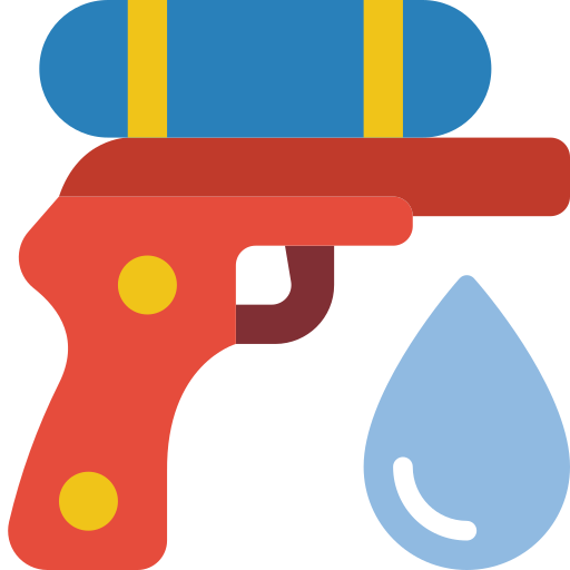 Water gun Basic Miscellany Flat icon