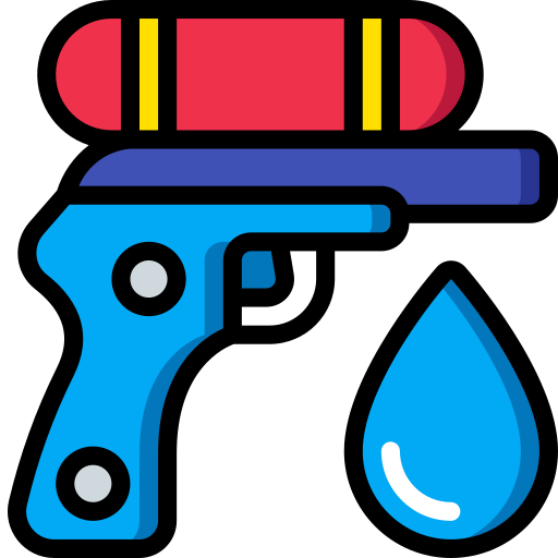 pistolet à eau Basic Miscellany Lineal Color Icône