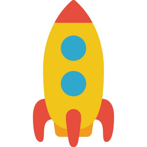 fusée Basic Miscellany Flat Icône