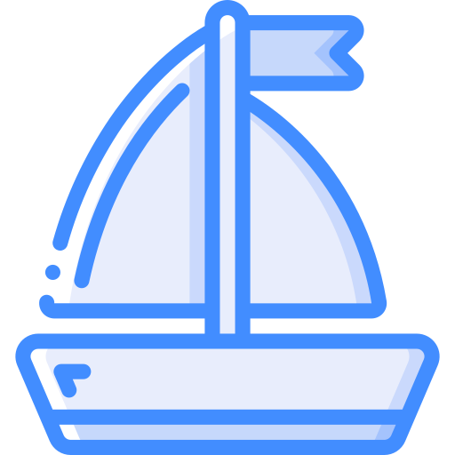 Boat Basic Miscellany Blue icon