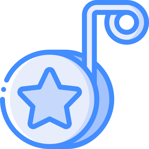 Yoyo toy Basic Miscellany Blue icon