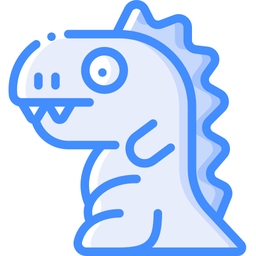 dinosaure Basic Miscellany Blue Icône