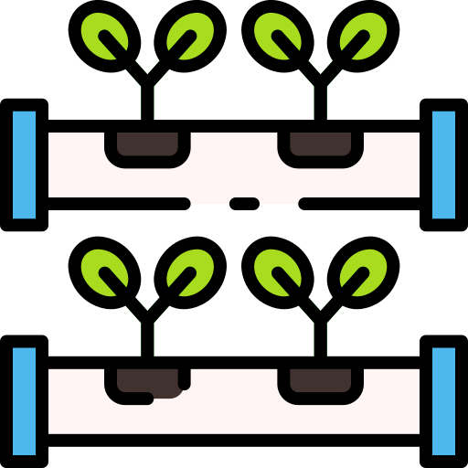 Hydroponic Good Ware Lineal Color icon