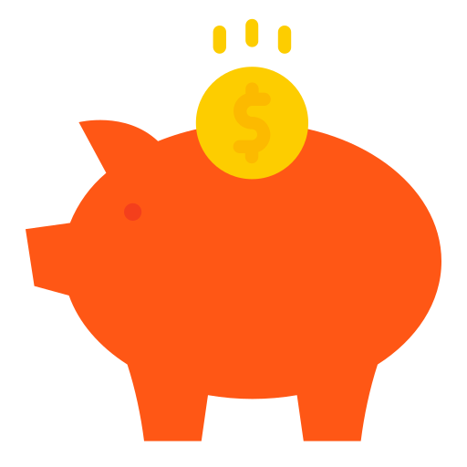 Piggy bank Good Ware Flat icon