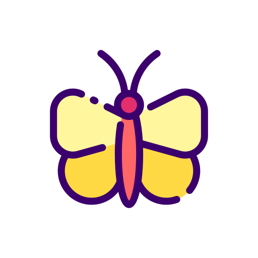 mariposa Good Ware Lineal Color icono
