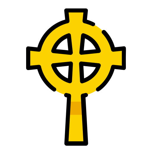 croce celtica Good Ware Lineal Color icona