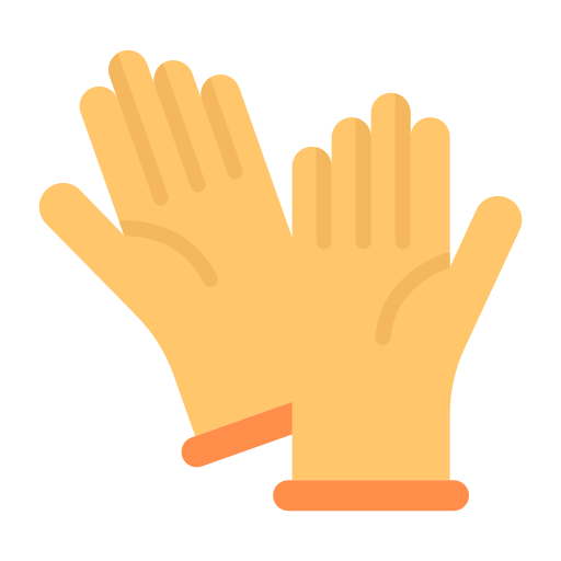 guantes de la mano Good Ware Flat icono