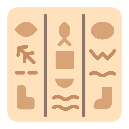 Hieroglyph Good Ware Flat icon