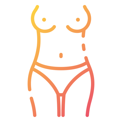 Female body Good Ware Gradient icon