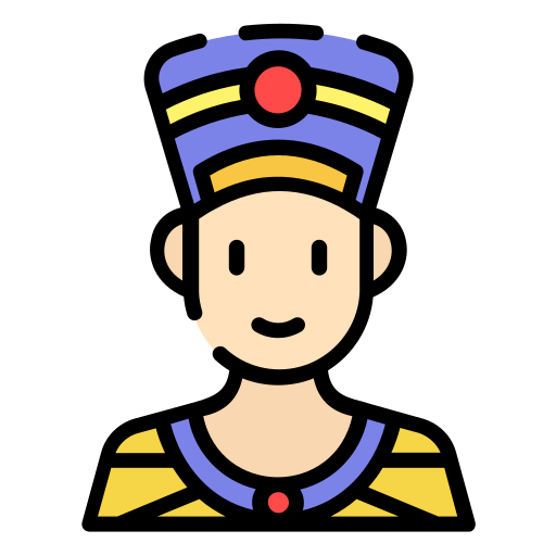 Nefertiti Good Ware Lineal Color icon