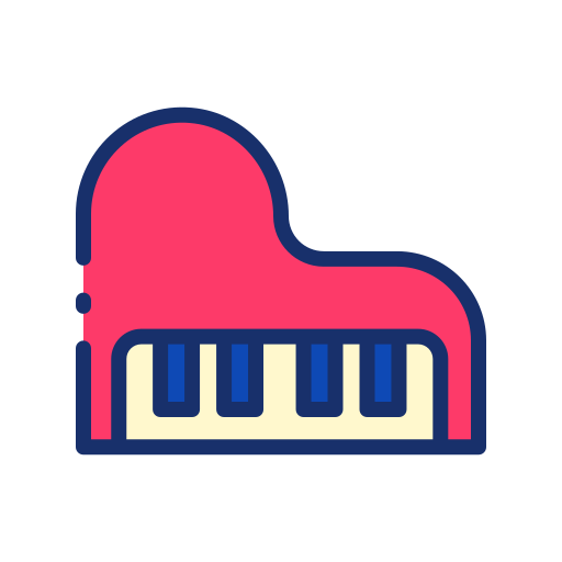 Grand piano Good Ware Lineal Color icon