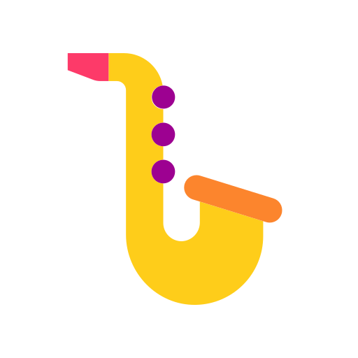 Saxophone Good Ware Flat icon