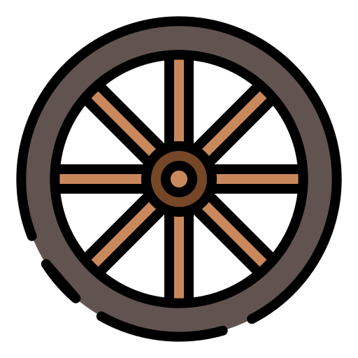 Car wheel Good Ware Lineal Color icon